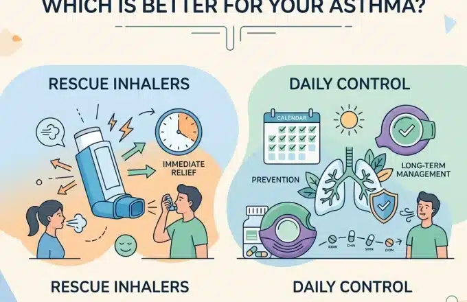 Rescue Inhalers vs. Daily Control: Which Is Better For Your Asthma?